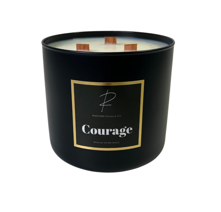 BLACK 3 WICK SOY CANDLE