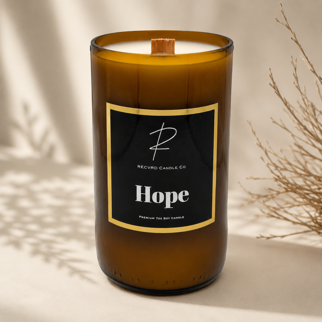 BEER BOTTLE CANDLE